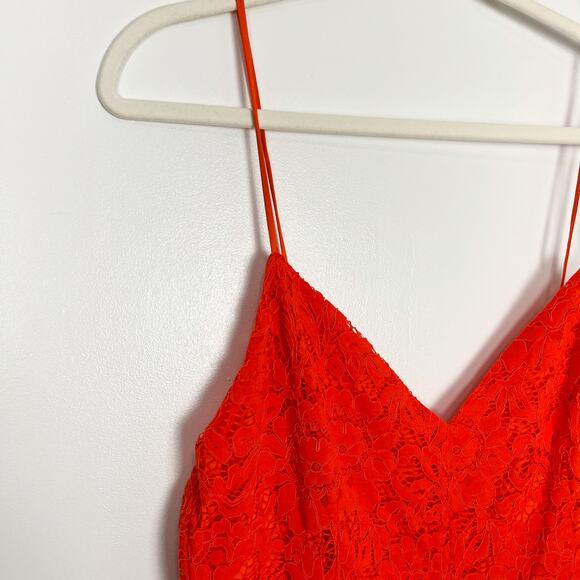 NWT Lulus One Wish Orange Lace Sleeveless Midi Dress Size Extra Large - Picture 3 of 12